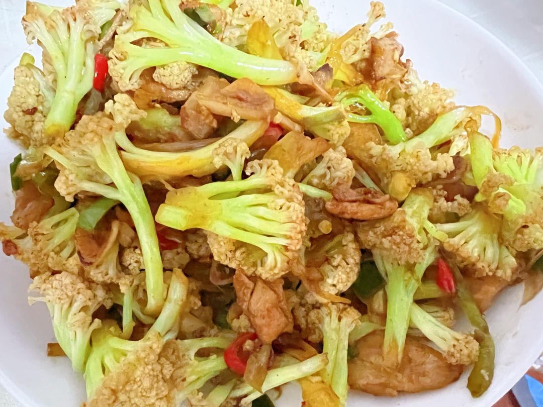超级下饭的干煸花菜