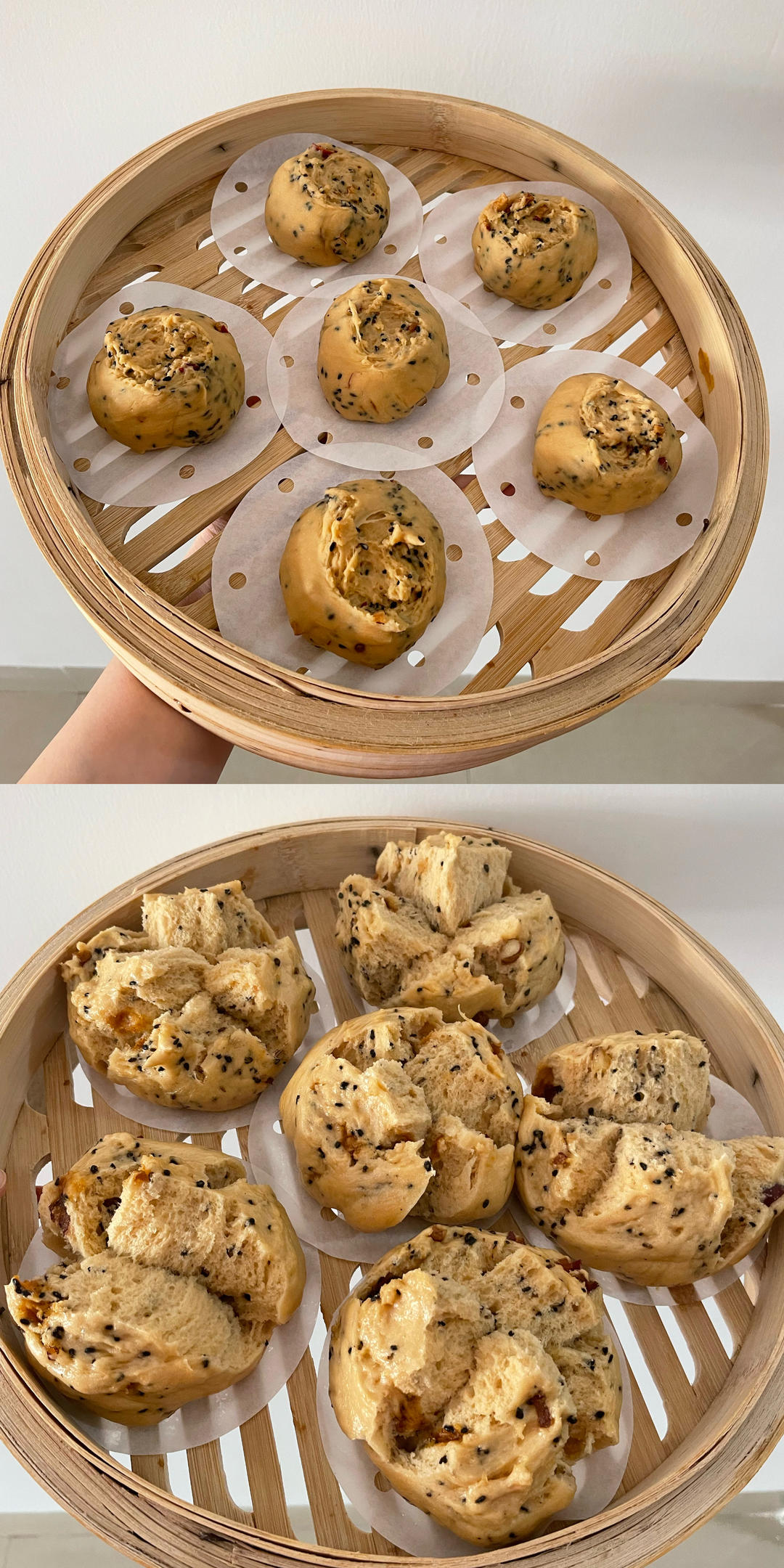 妥妥的红糖开花馒头