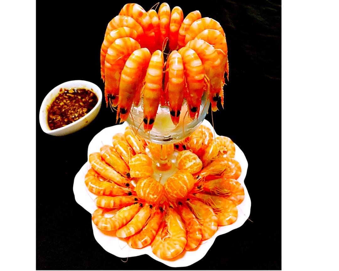 白灼基围虾#秋季保胃战的做法