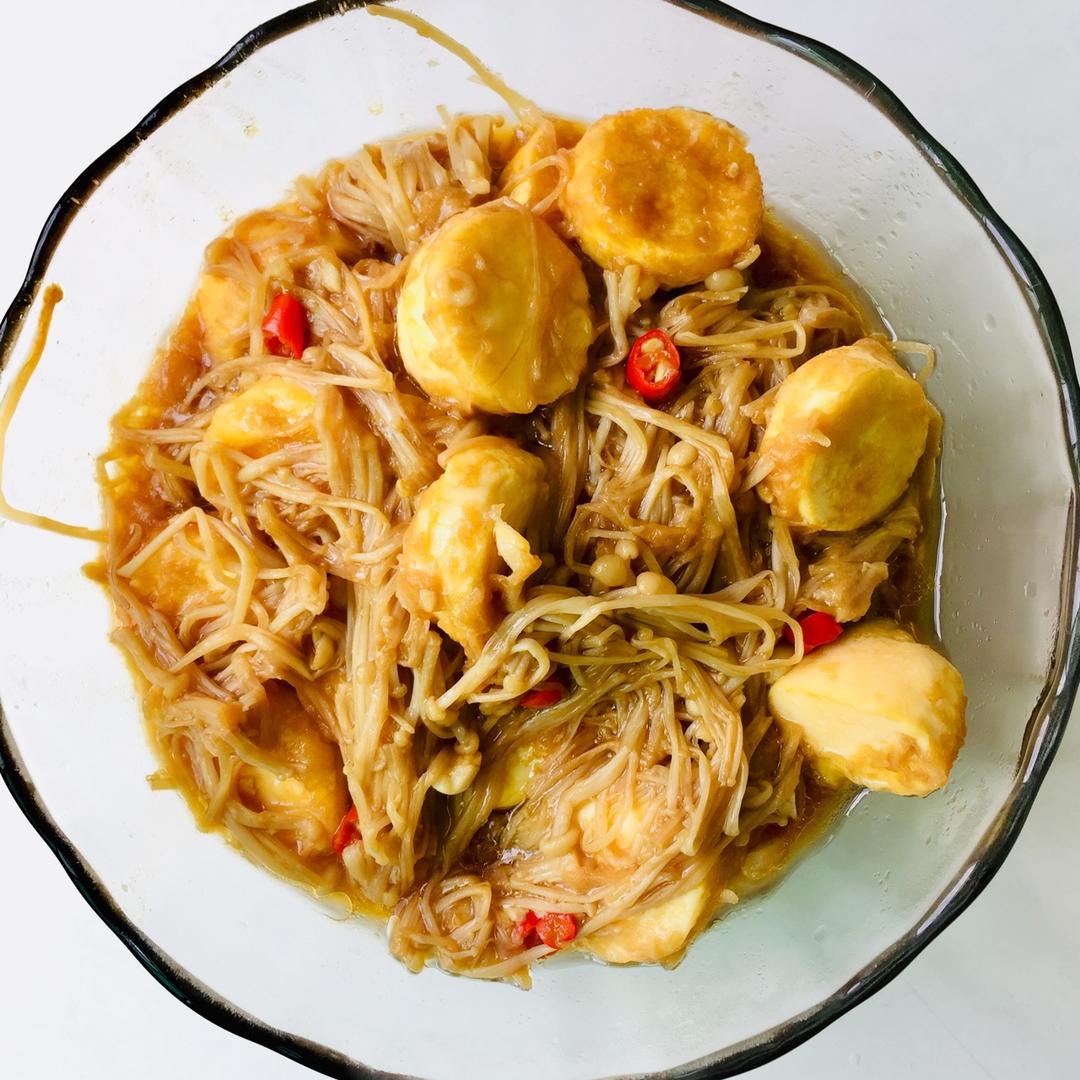 超级下饭菜--金针菇日本豆腐