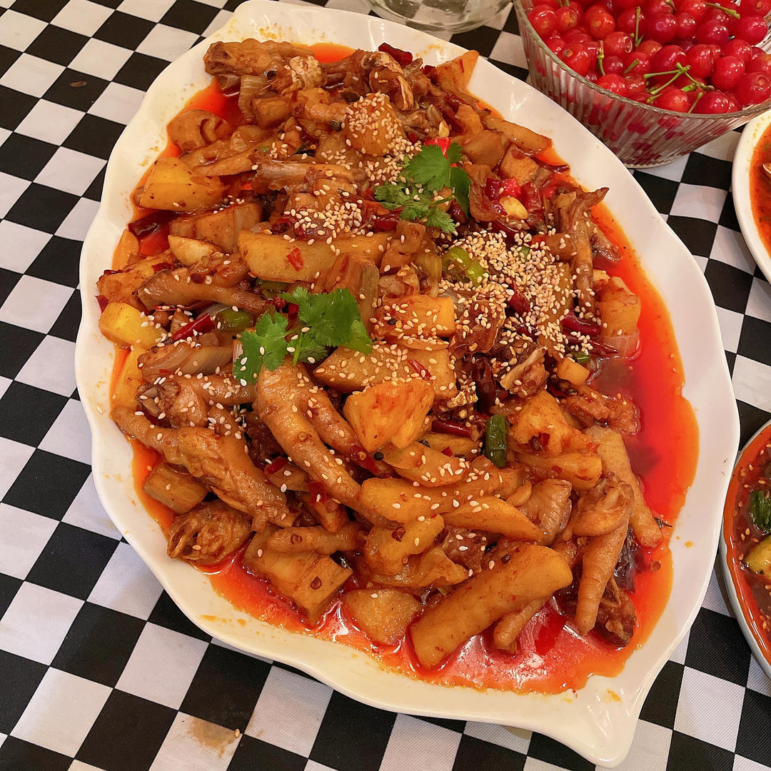 香辣烧鸡爪