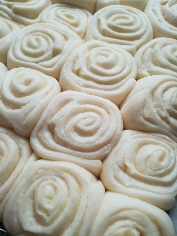 酥酥软软烤花卷(一次发酵)