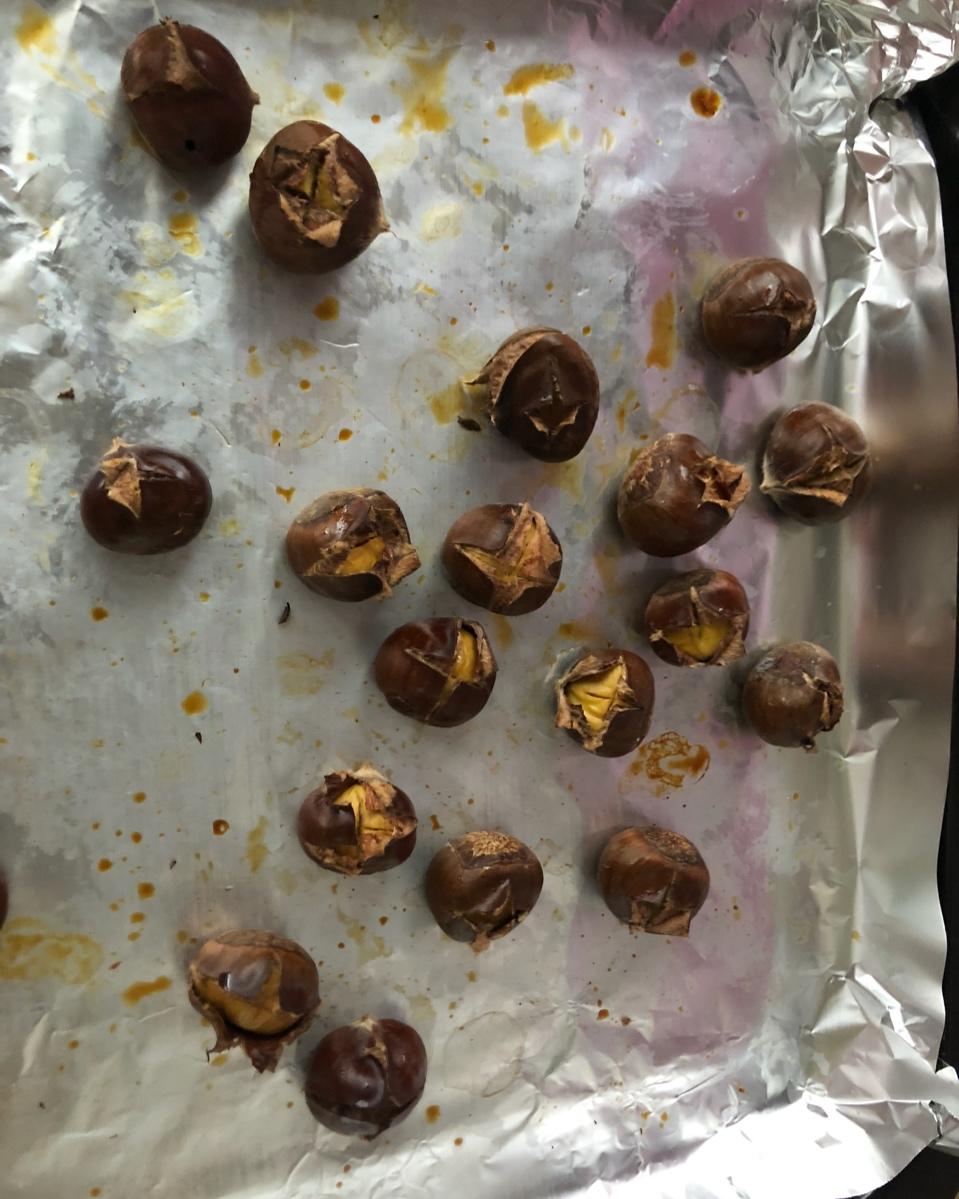 烤箱版糖炒栗子