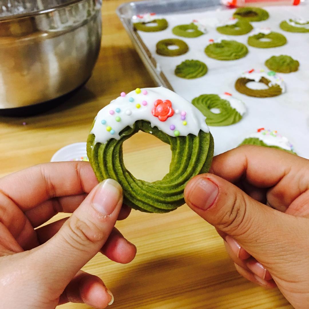 【圣诞】花环小曲奇 Christmas Wreath