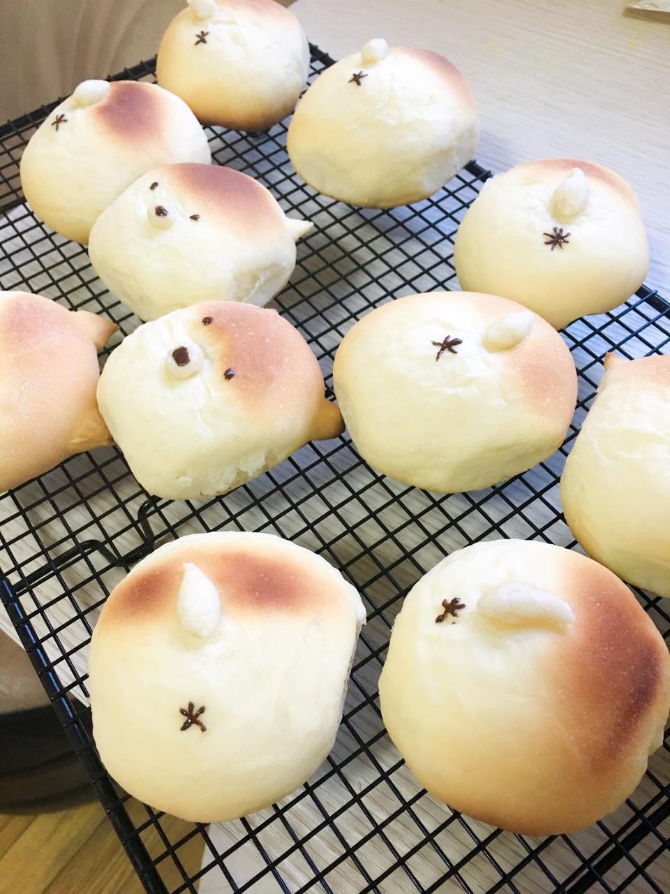 幼稚园小肥做的柴犬面包