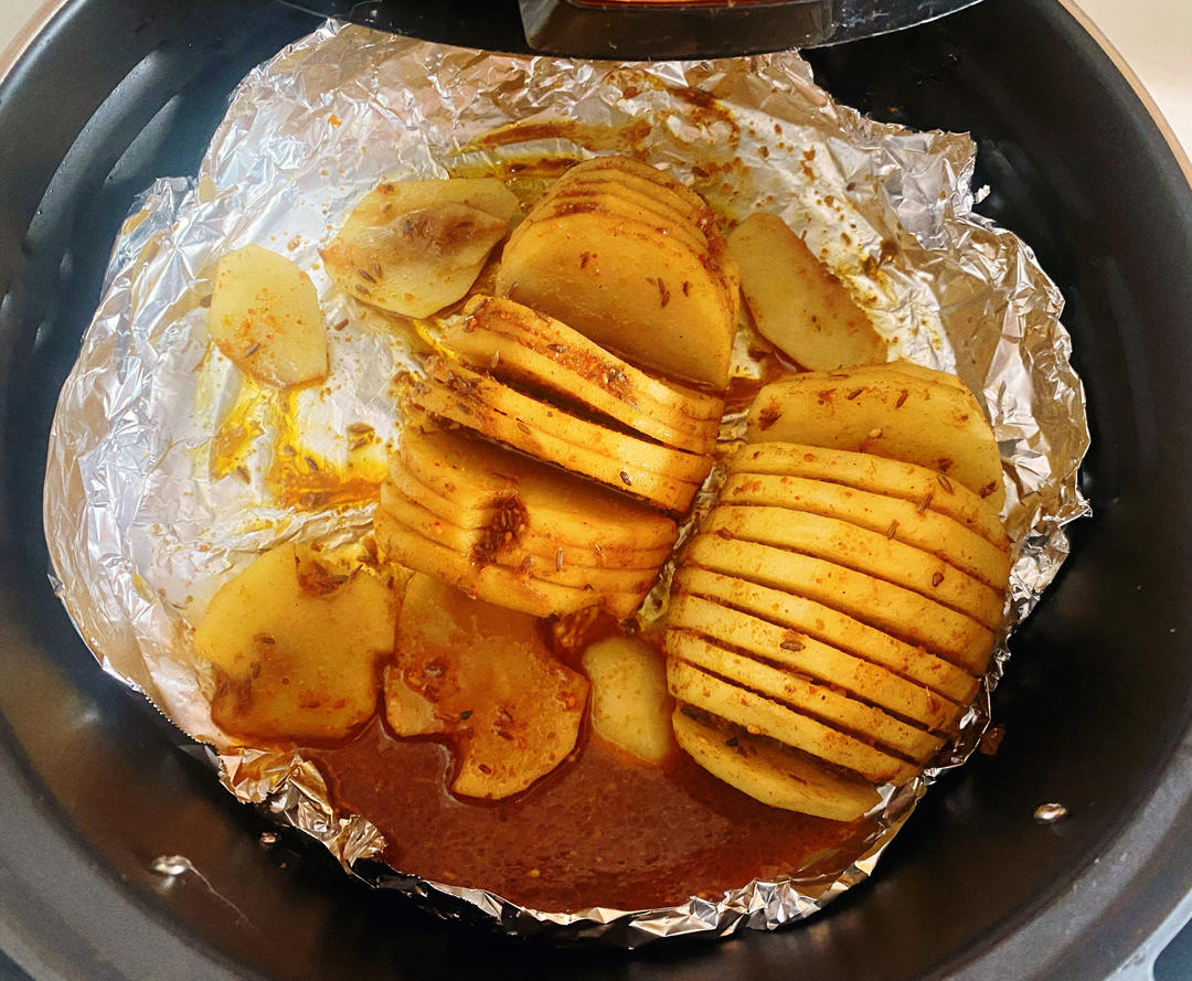 瑞典烤土豆 Hasselback baked potato