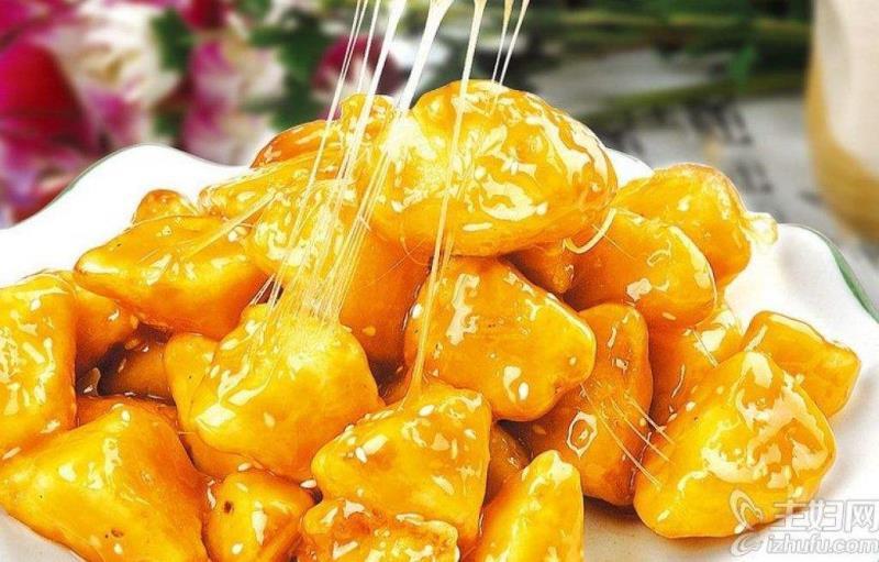 东北名菜_拔丝地瓜