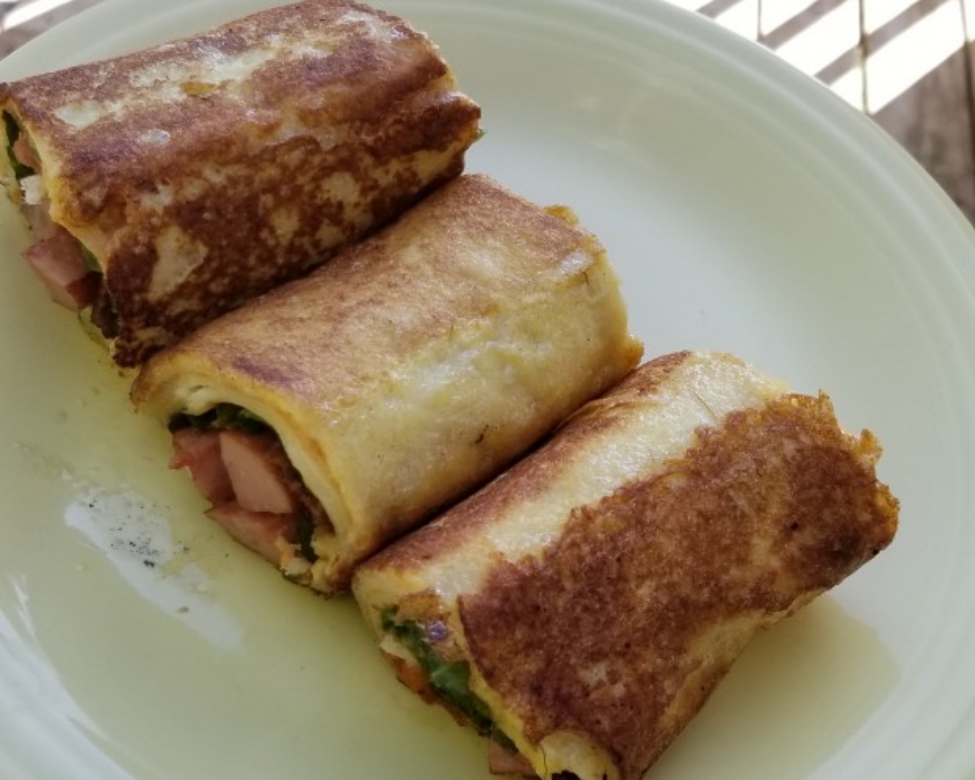 野餐便当培根吐司卷+花生酱果酱三明治bacon toast rolls+PB&J的做法