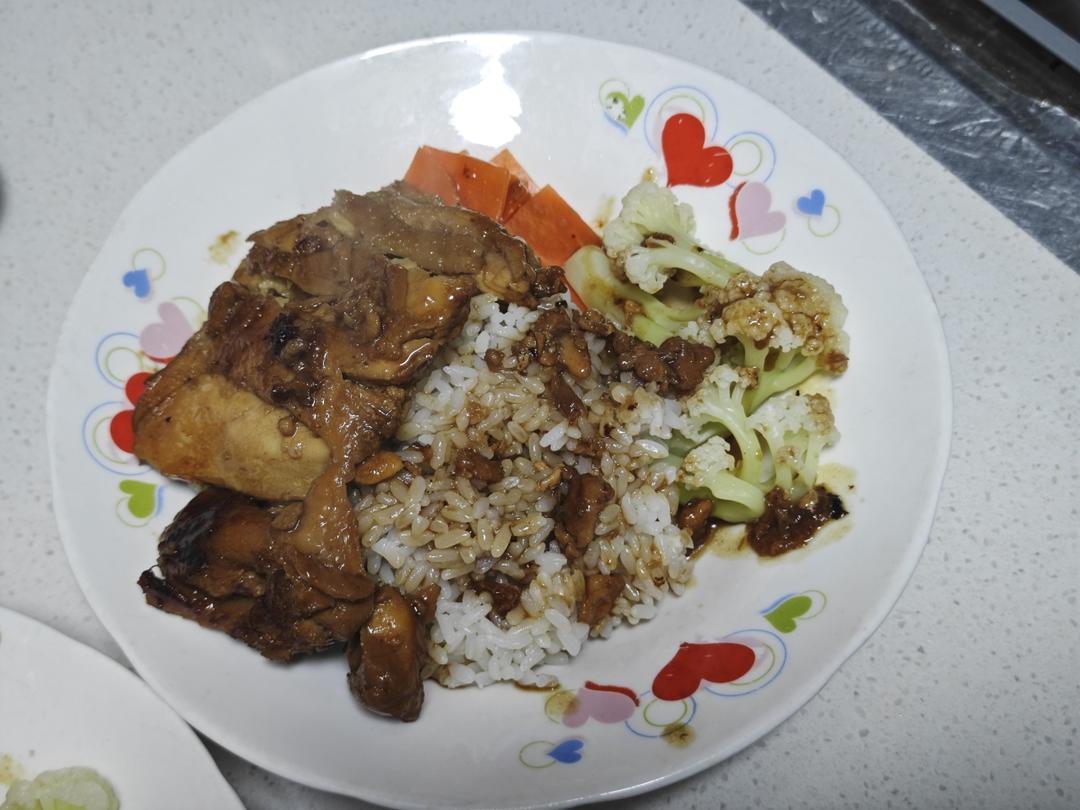 照烧鸡排饭（鸡腿饭）详尽教程，附送配菜黑椒土豆泥做法
