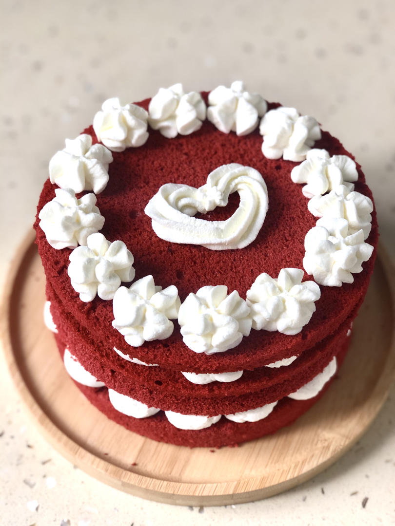 kirakir做的红丝绒蛋糕戚风版