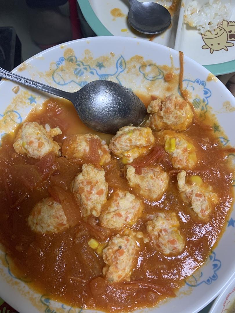 番茄鸡肉丸子￨减脂小能手
