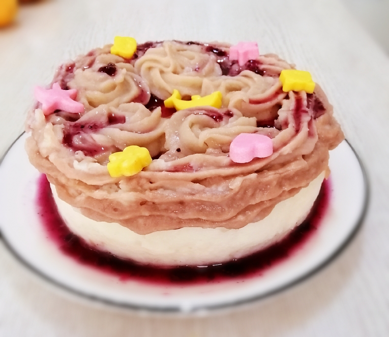 不用奶油做蛋糕——蓝莓山药蛋糕的做法