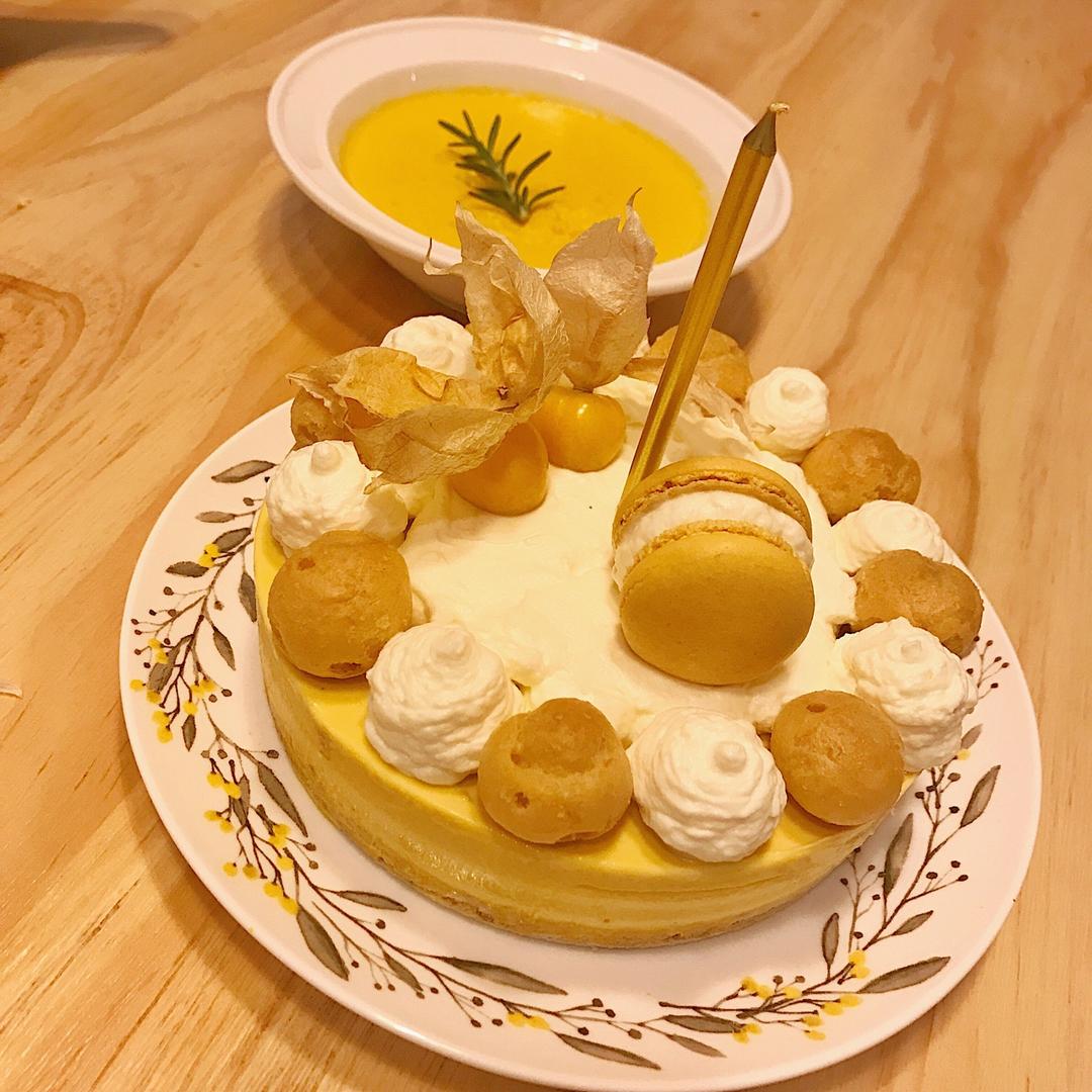 蛋糕装饰,秋色。