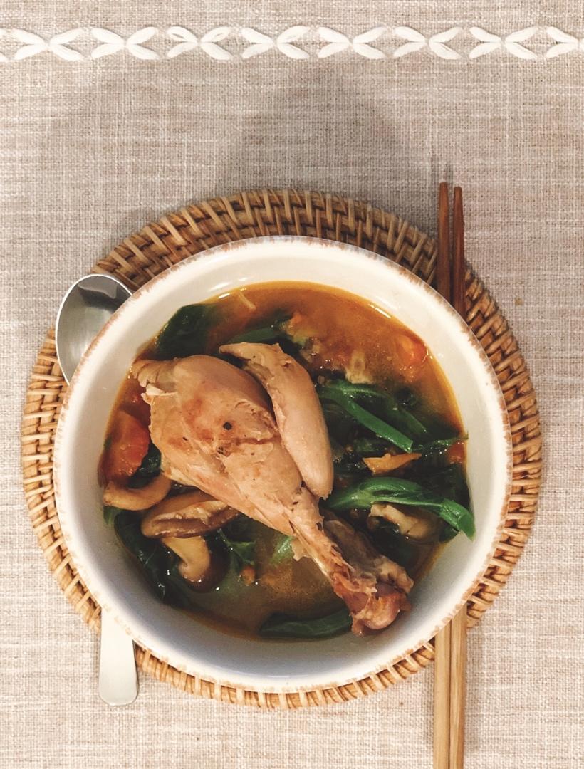 番茄煮鸡腿