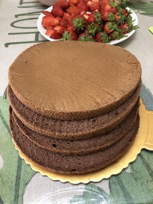 巧克力裸蛋糕（6寸）的做法 步骤1