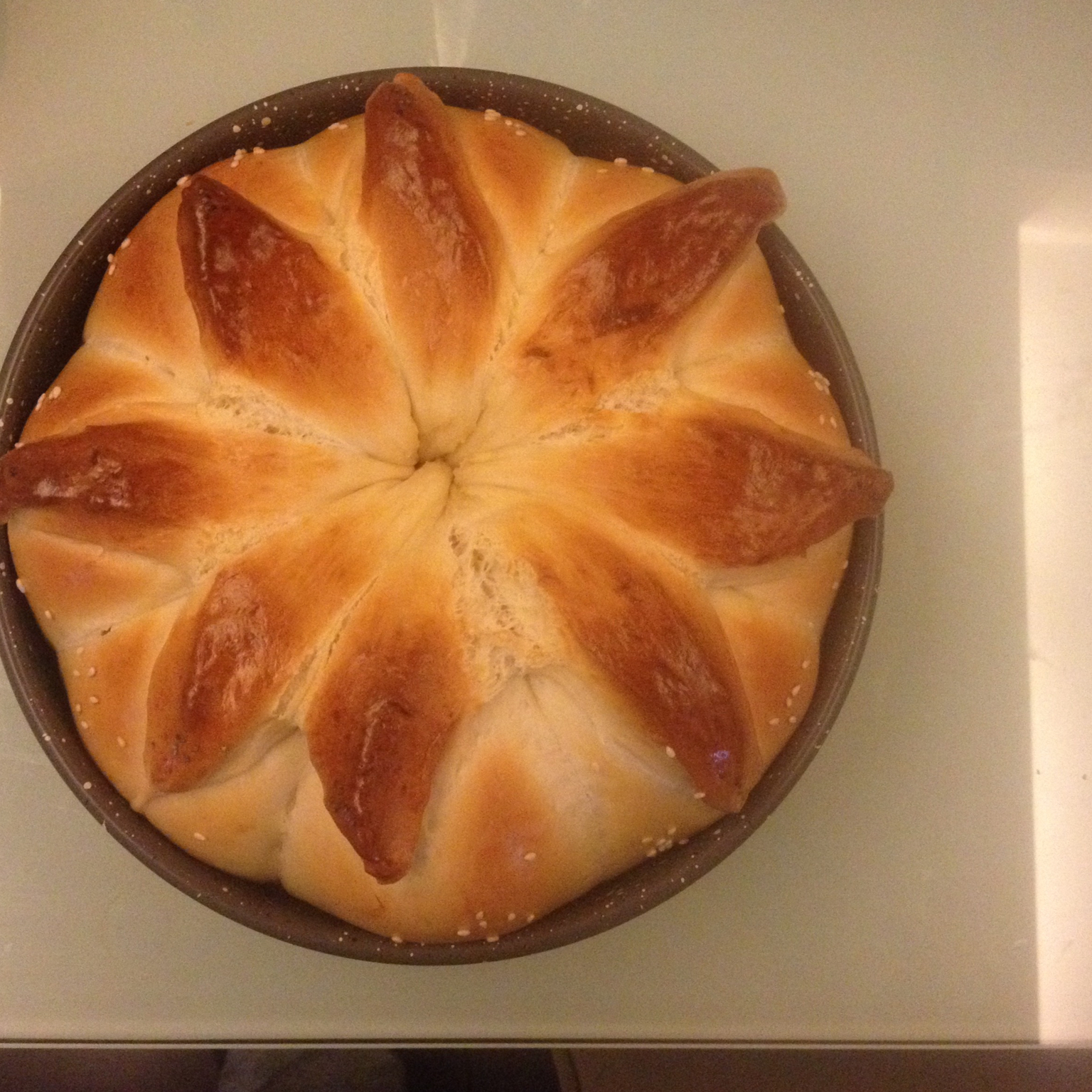 皇冠花朵面包（面包机版和面）