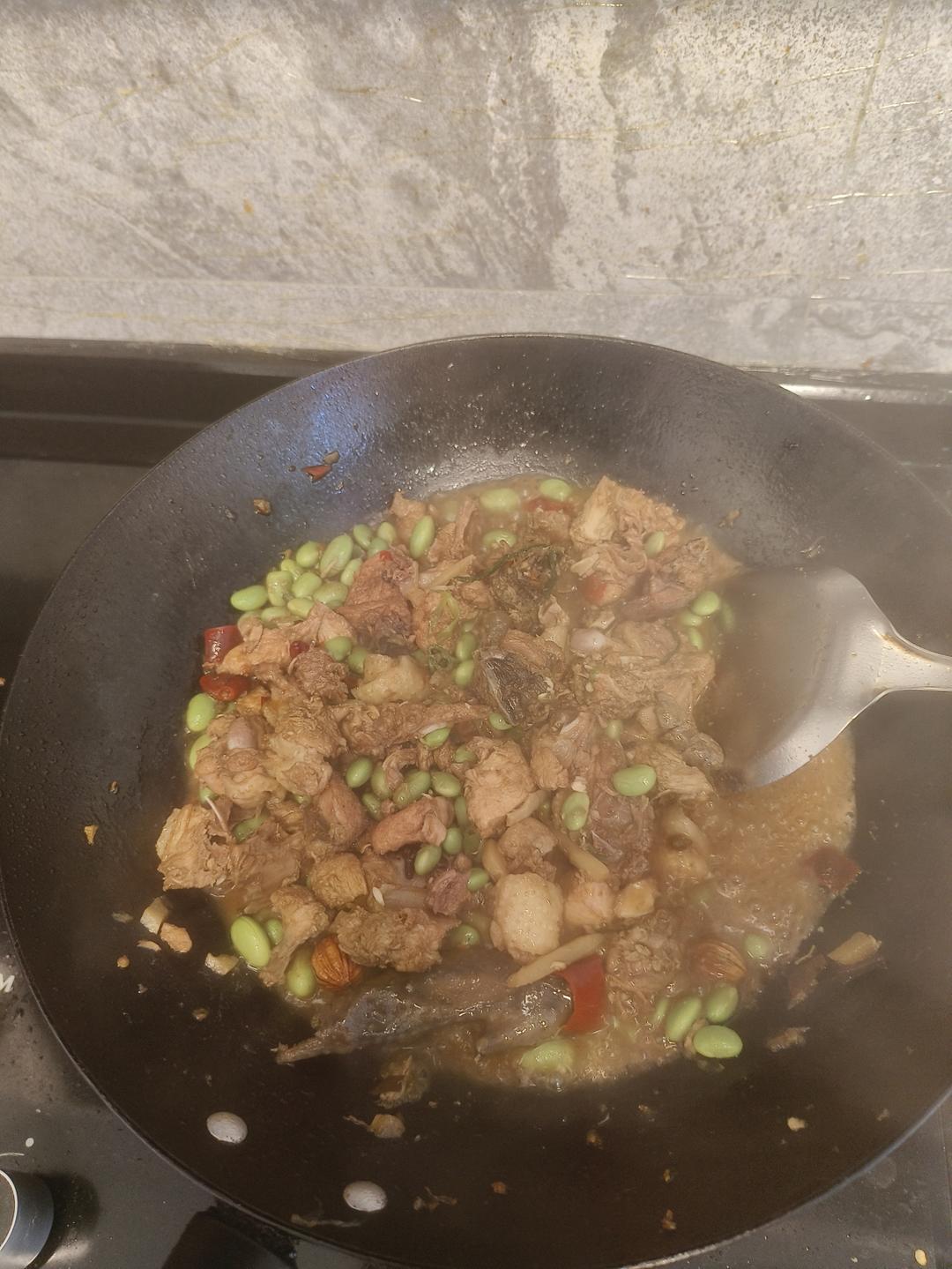 毛豆烧鸡
