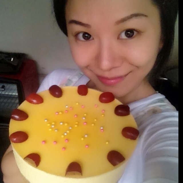 料超足的芒果慕斯蛋糕