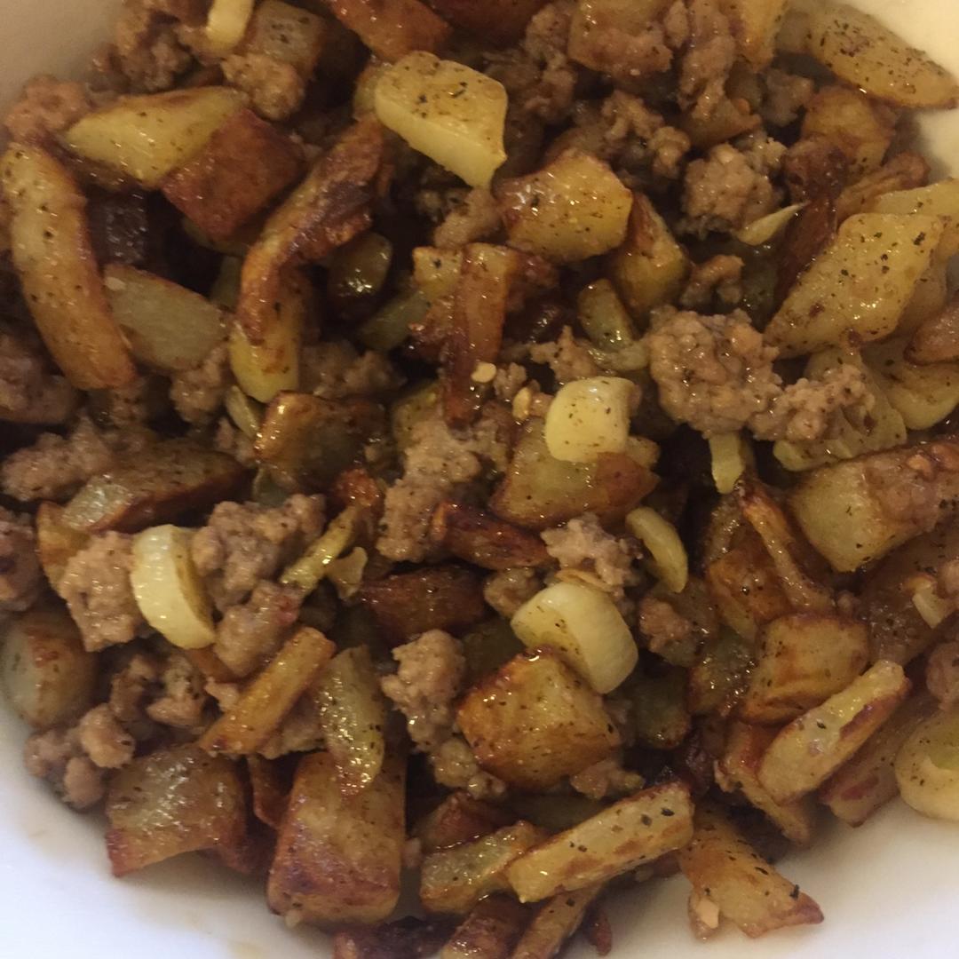 孜然肉末土豆