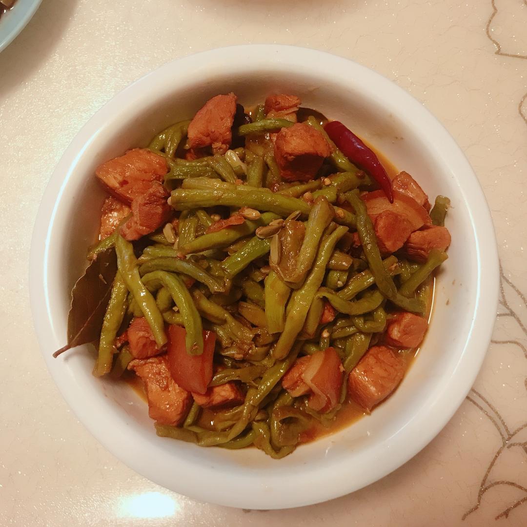 红烧肉炖豆角（绝对下饭）