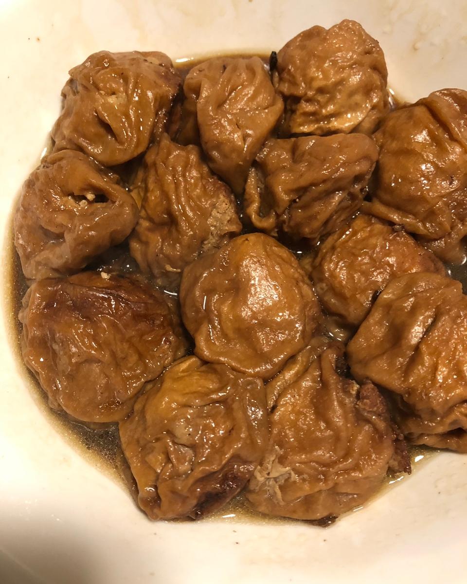 红烧油面筋塞肉