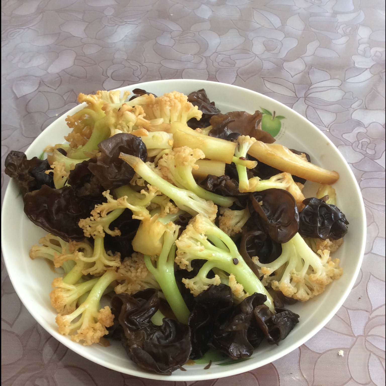 老丁的私房菜-干锅花菜