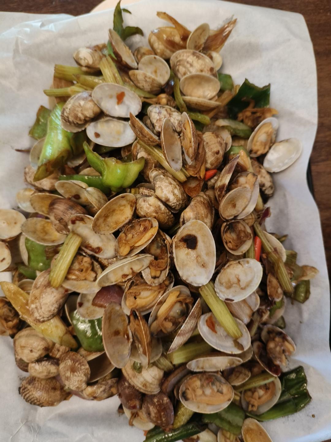 5分钟快手菜❗️秒杀路边摊爆炒花甲～好吃到爆