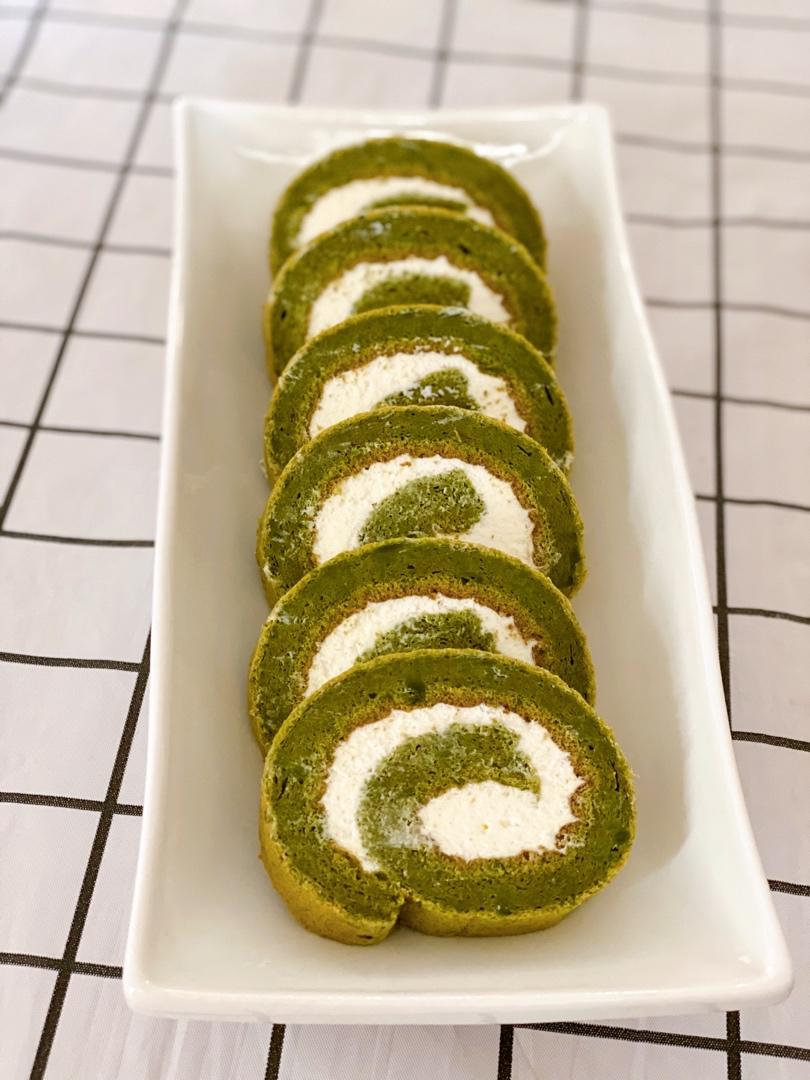 抹茶蜜豆蛋糕卷