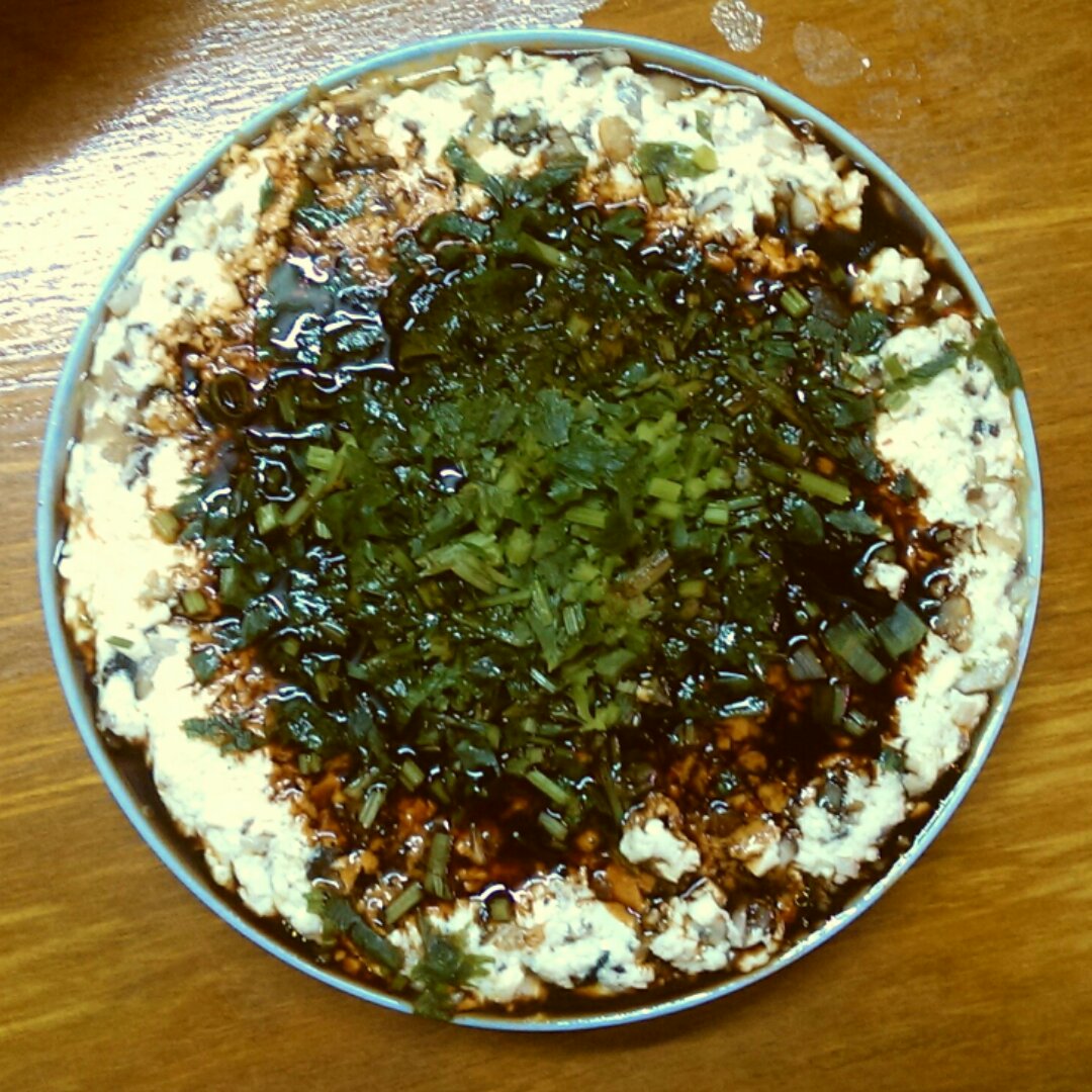 蒸豆腐饼