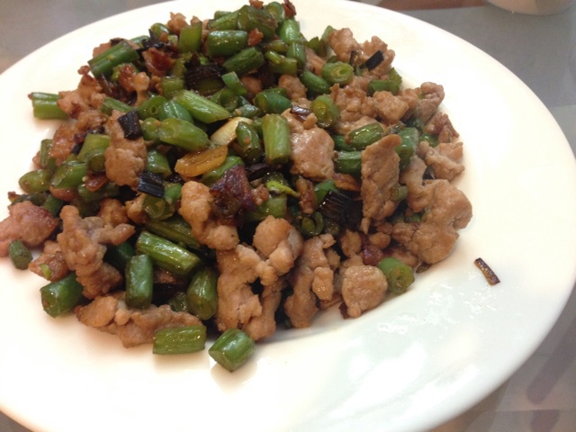 肉沫豆角下饭菜