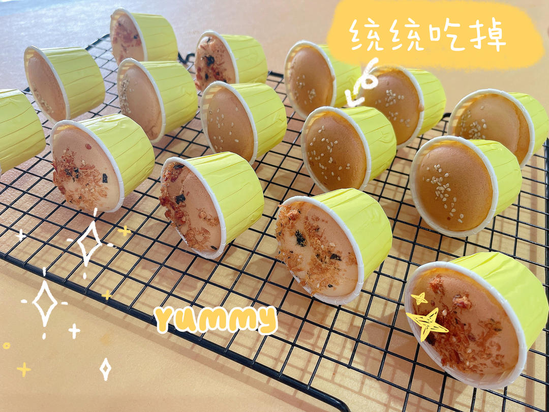 四段烘烤，纸杯蛋糕不开裂不回缩