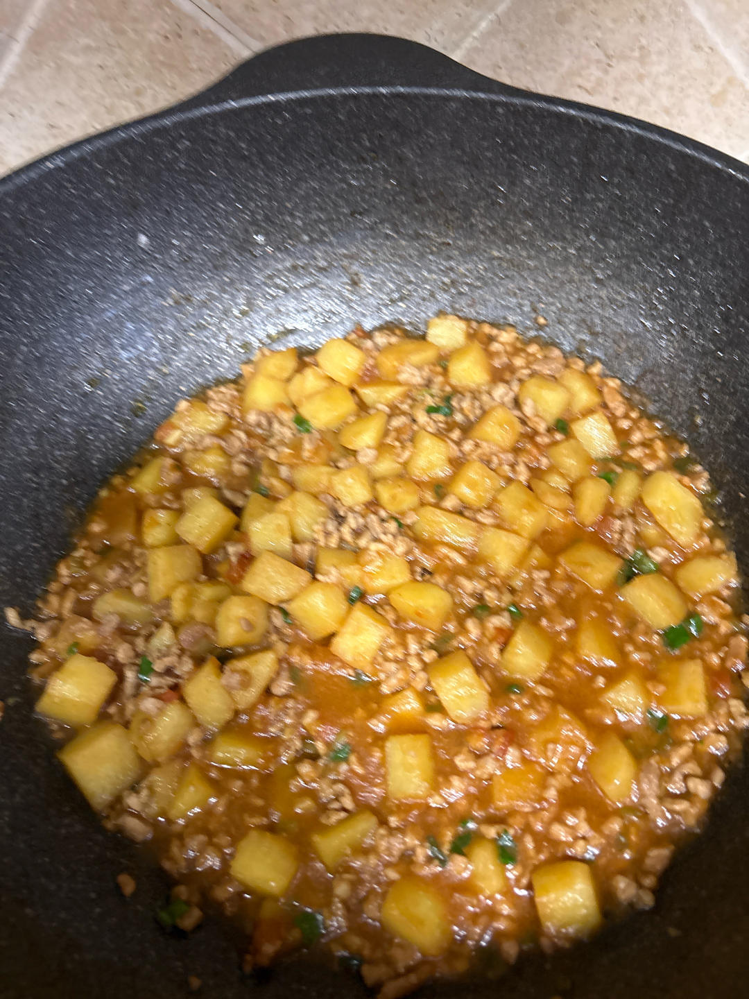 肉沫土豆（番茄味）