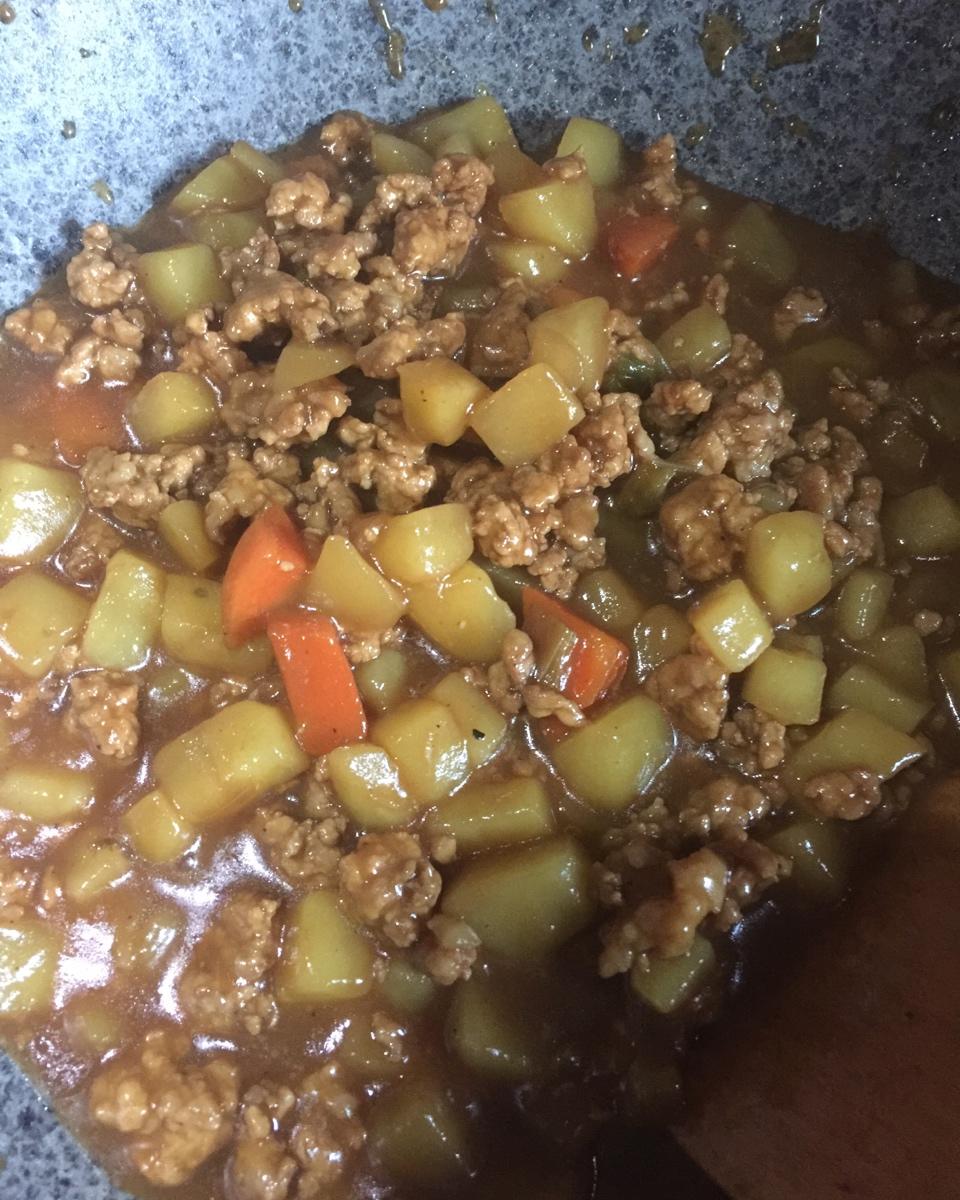 ㊙️香菇土豆肉沫拌饭❗️比外卖还好吃