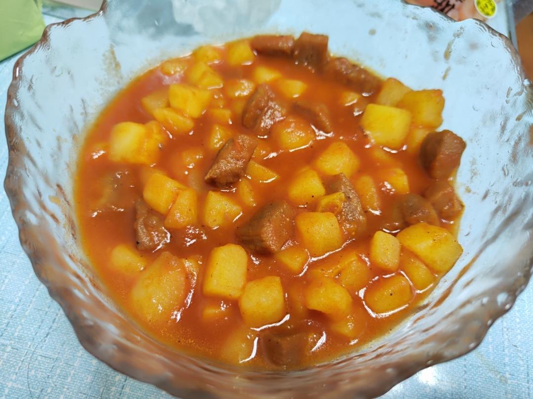 番茄土豆牛肉粒