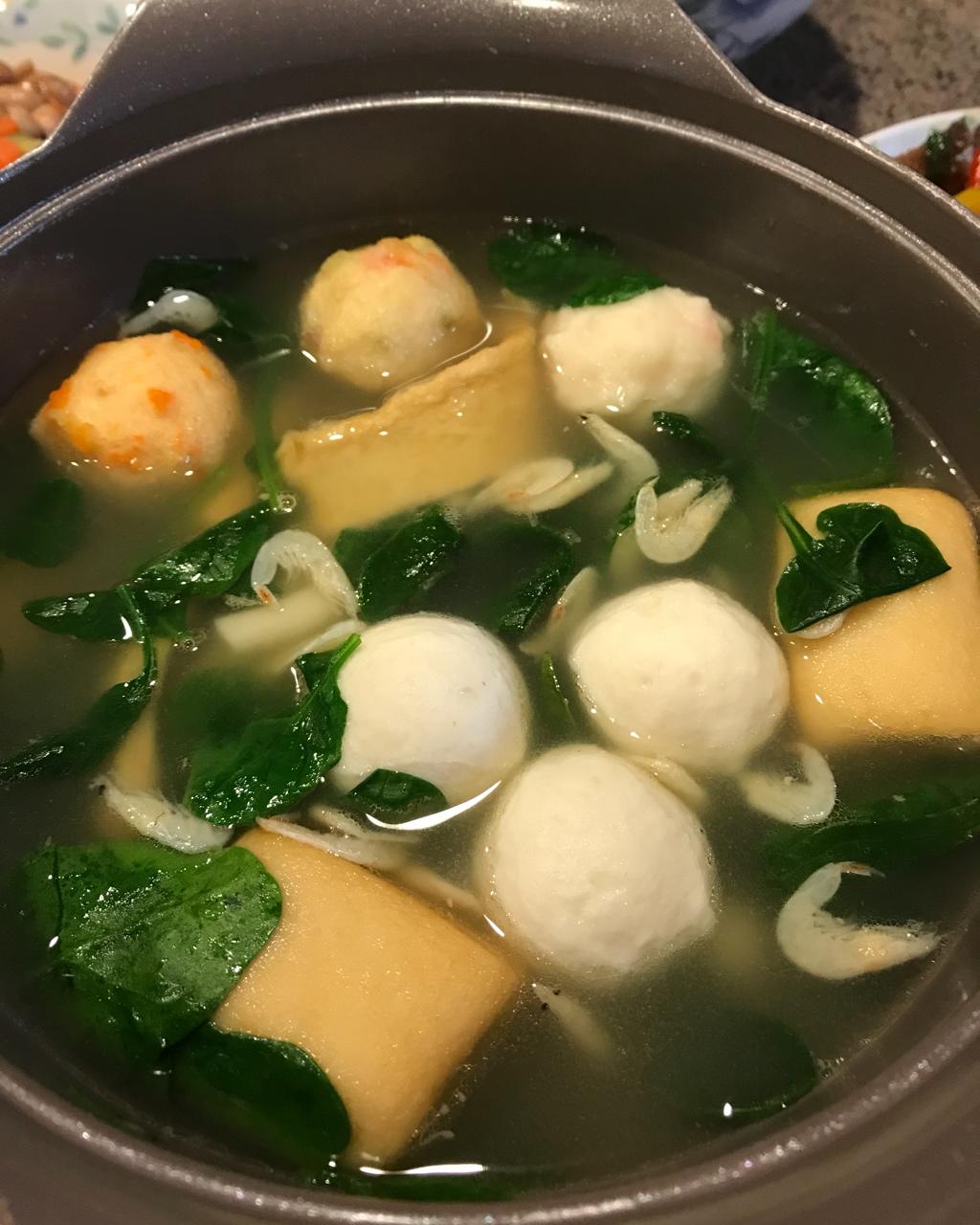 鱼丸菠菜汤