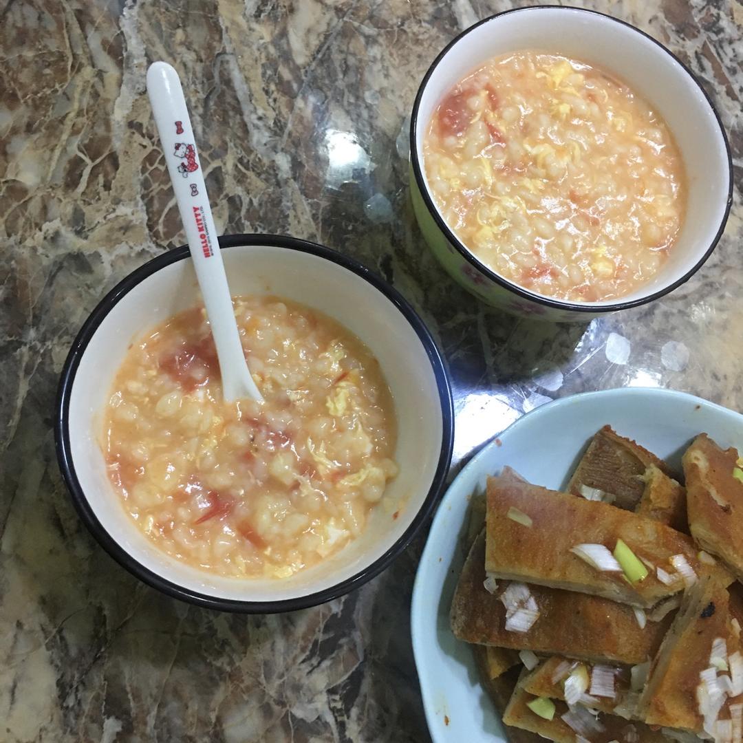 西红柿鸡蛋疙瘩汤