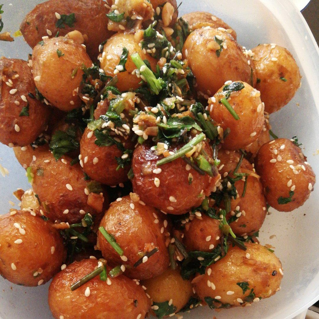 孜然香辣煎小土豆