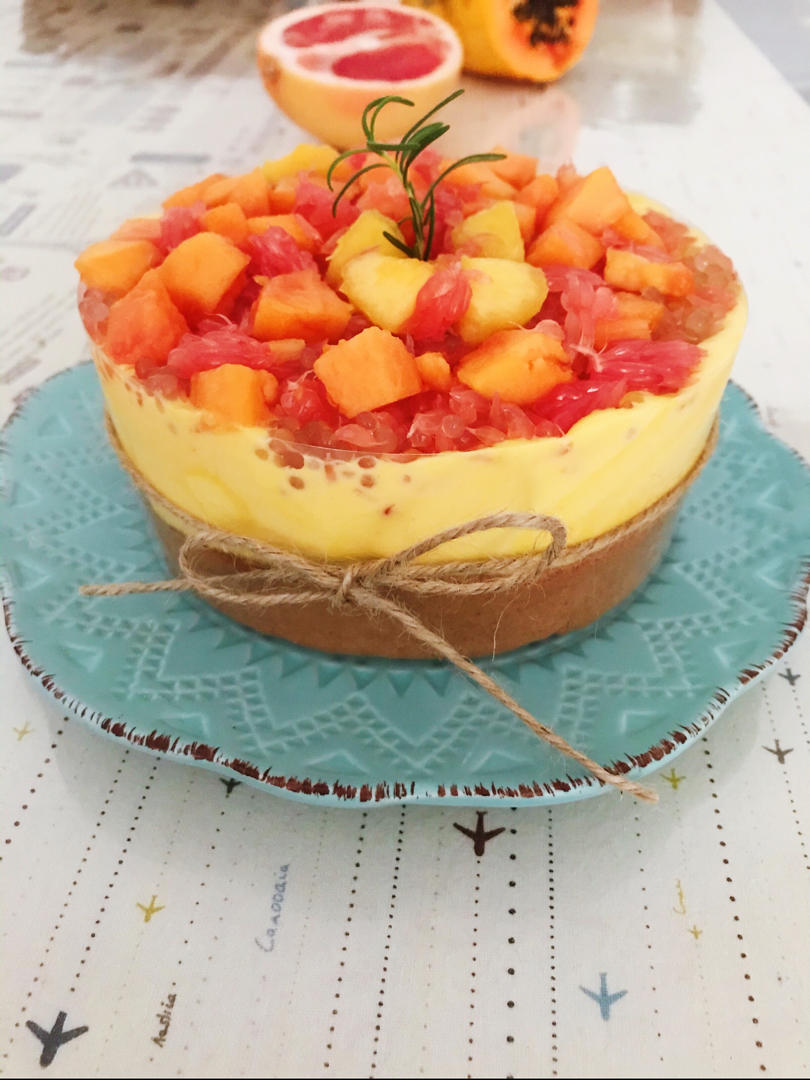 网红杨枝甘露爆浆蛋糕