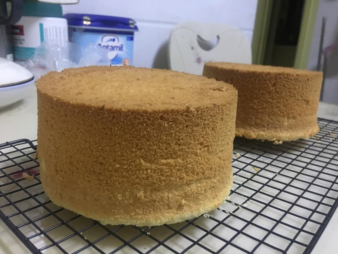 超柔软6寸戚风蛋糕(附8寸配方)零失败 超详细‼️含操作视频