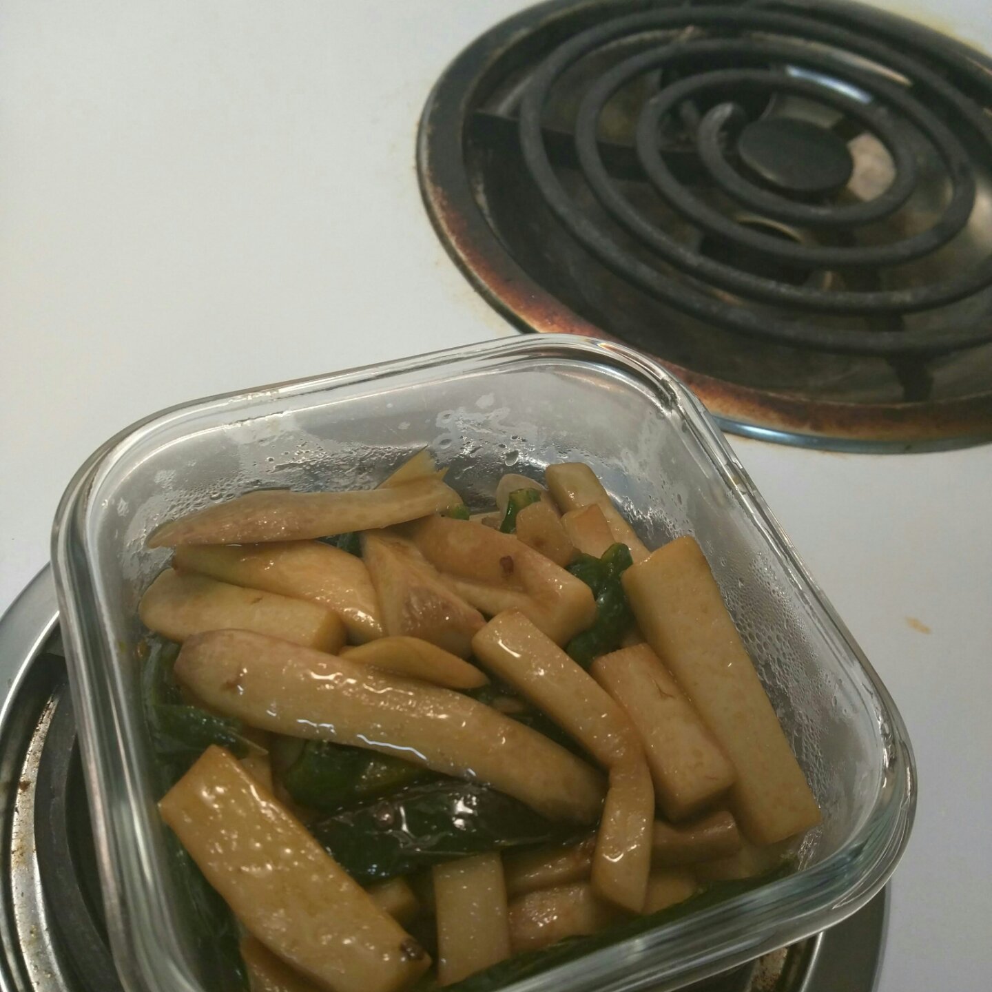 青椒素炒杏鲍菇