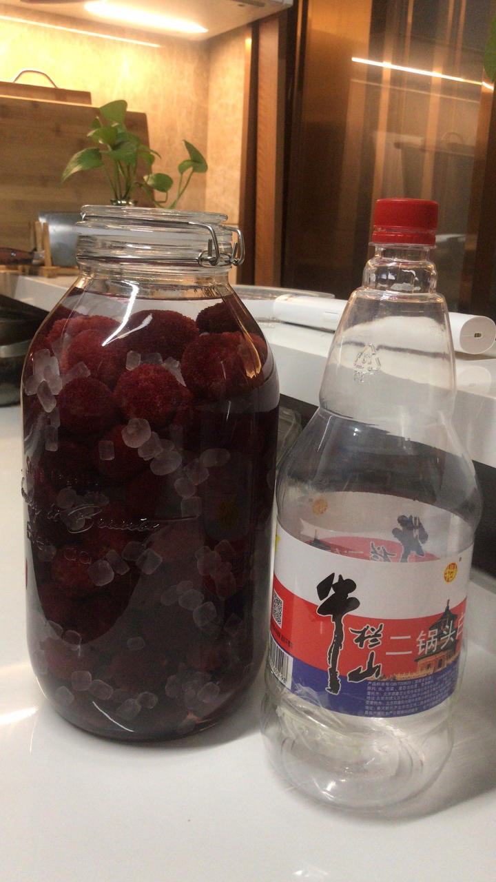 冲鸭卯哥做的杨梅酒
