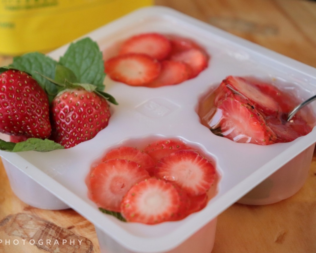 低卡薄荷草莓果冻——爱乐甜零卡糖的做法 步骤5
