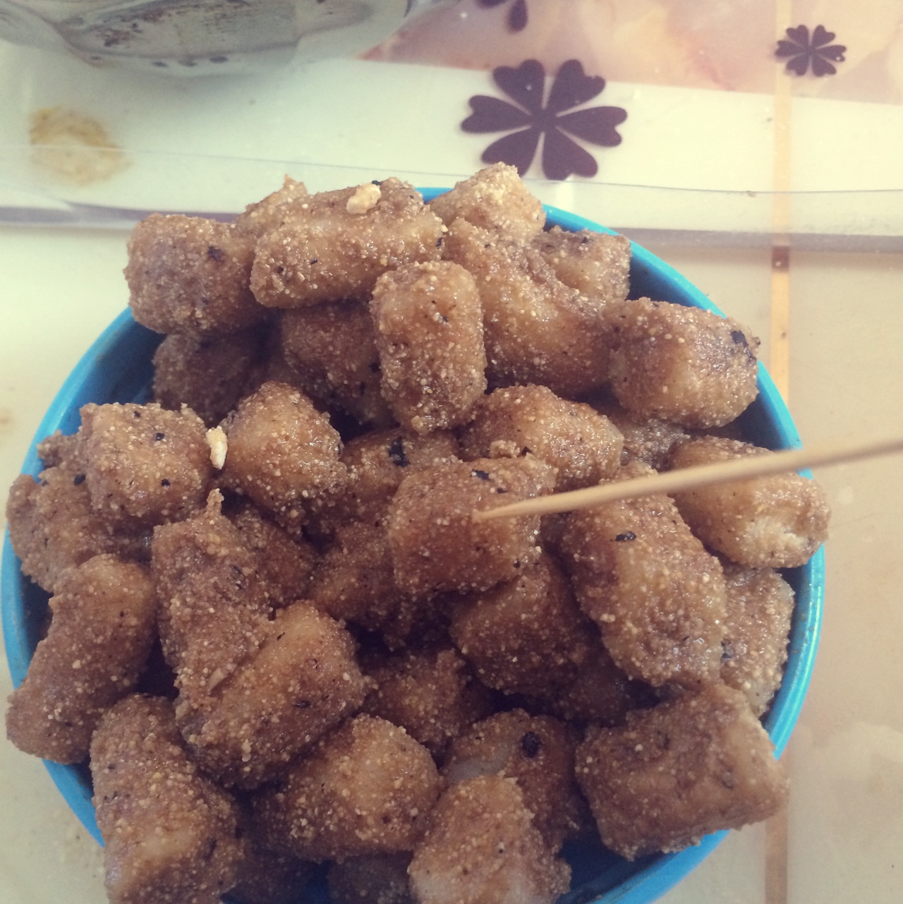 路边糍粑一块钱十个