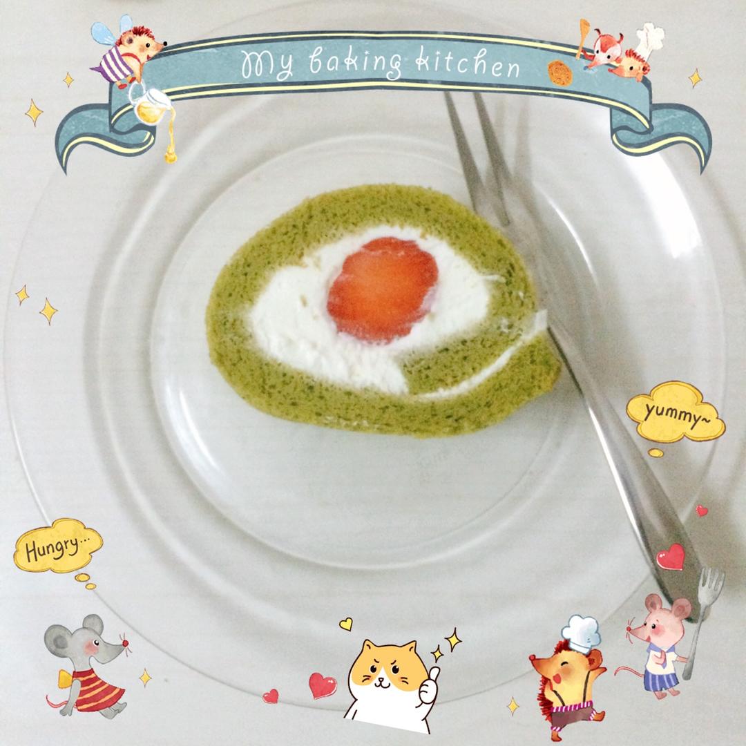 抹茶奶油卷