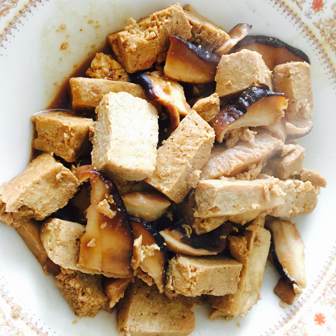 香菇烧冻豆腐