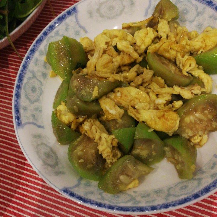 丝瓜炒蛋