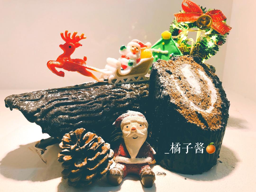 圣诞🎄树桩蛋糕（也叫树杈蛋糕）😊的做法