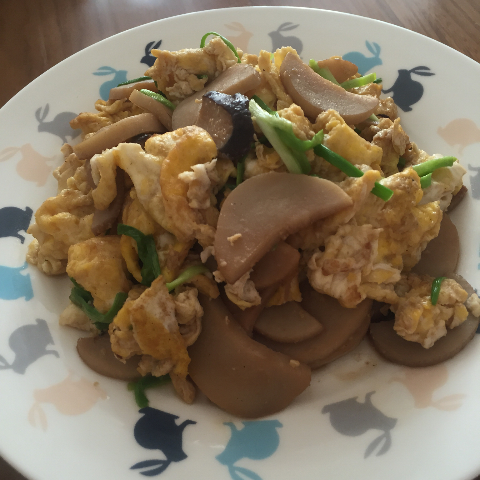 杏鲍菇炒鸡蛋