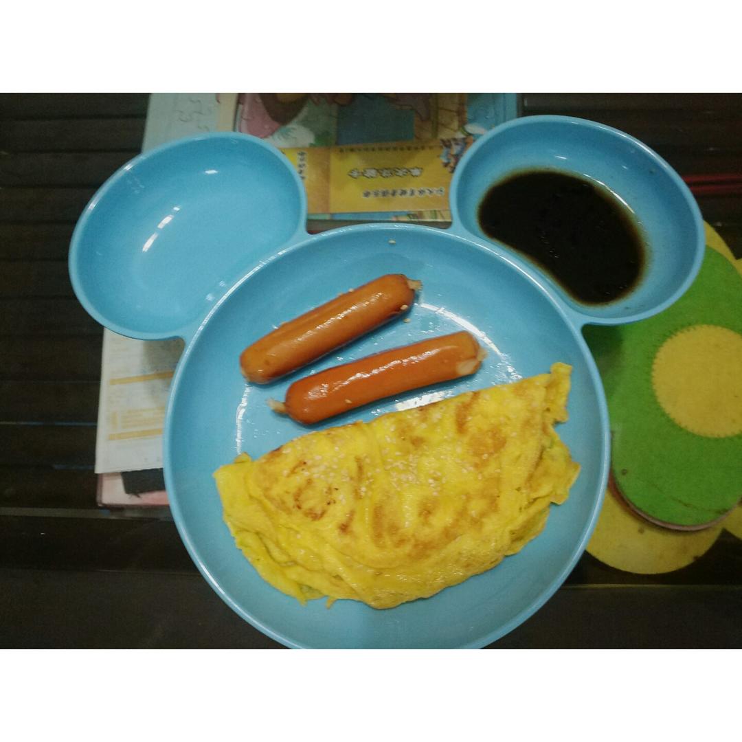 快手鸡蛋饼～～十分钟早餐！