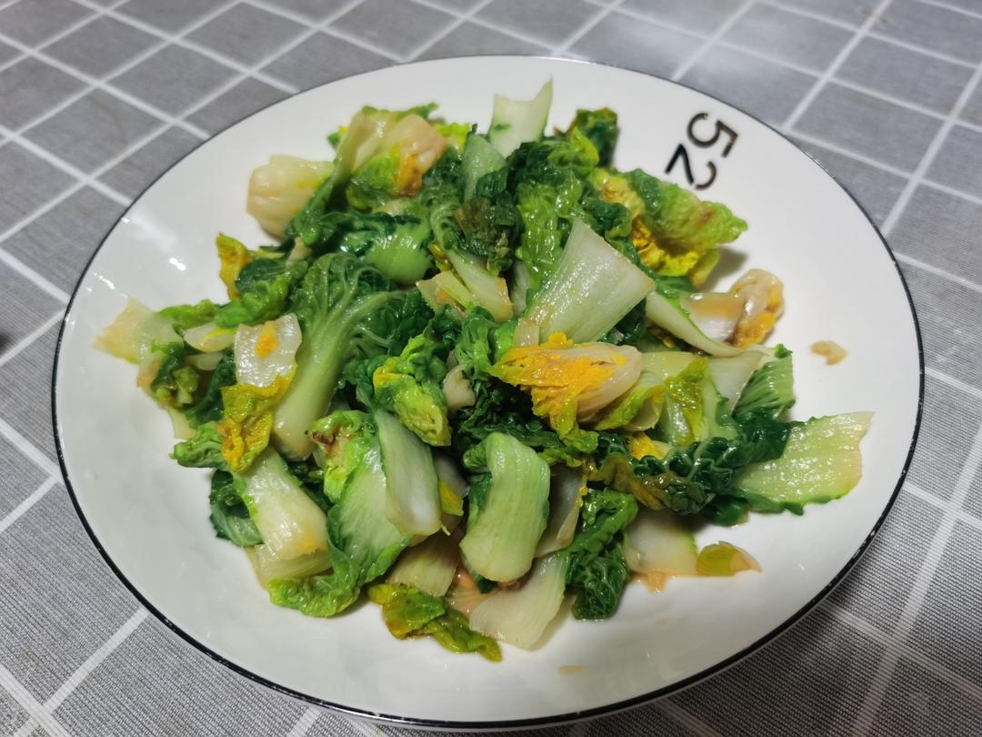 蒜蓉黄心菜